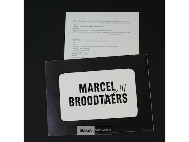 Marcel broodthaers - afbeelding 2 van  3