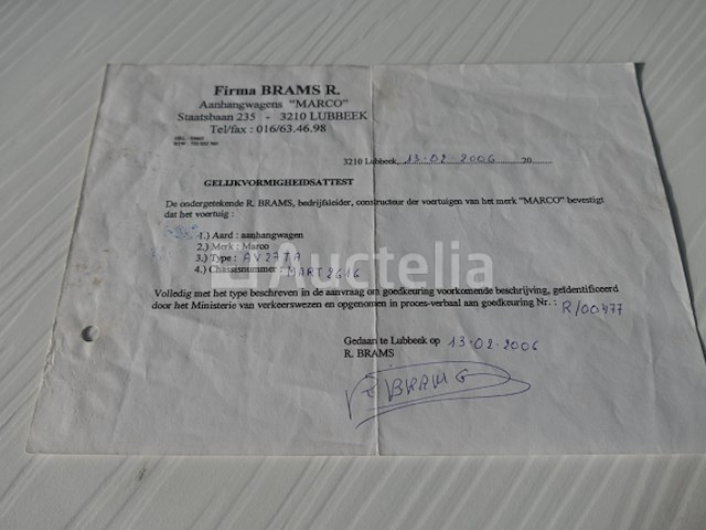 Marco av27ta dubbelassige vaste sideboard aanhangwagen (vin:mapt2616) - afbeelding 14 van  27