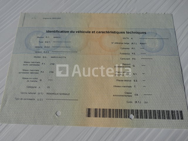 Marco av27ta dubbelassige vaste sideboard aanhangwagen (vin:mapt2616) - afbeelding 18 van  27