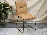 Marco brown microfiber - dining chair (6x) - afbeelding 1 van  6