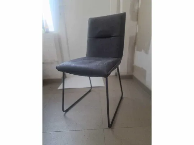 Marco grey microfiber - dining chair (6x) - afbeelding 1 van  6