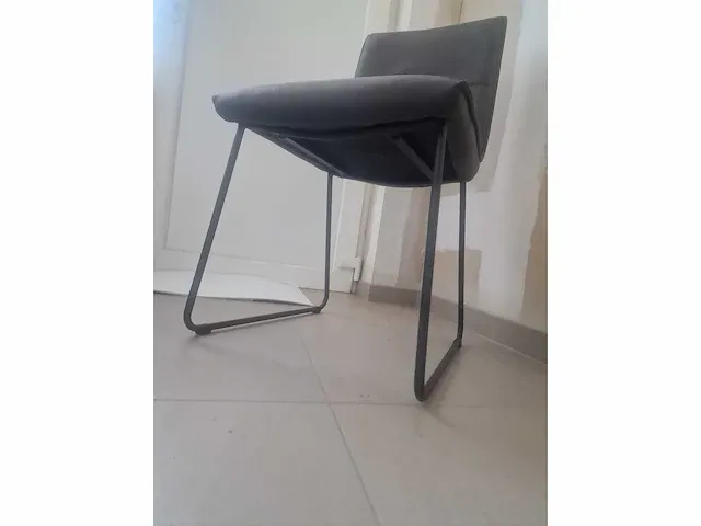 Marco grey microfiber - dining chair (6x) - afbeelding 2 van  6