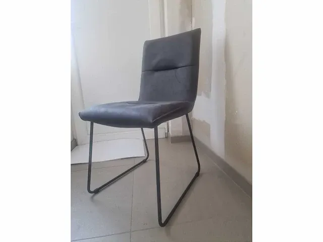 Marco grey microfiber - dining chair (6x) - afbeelding 4 van  6