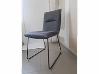 Marco grey microfiber - dining chair (6x) - afbeelding 4 van  6