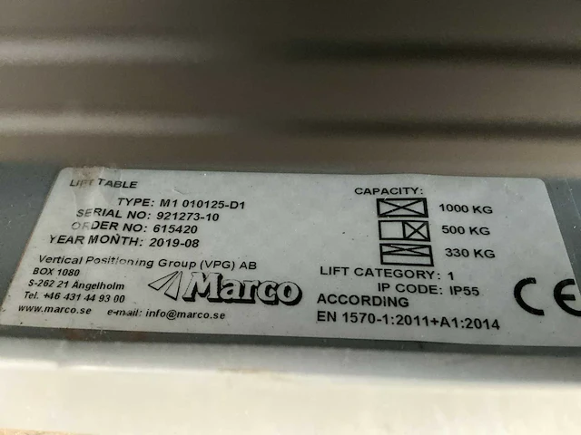Marco m1 0101 25-d1 heftafel - afbeelding 5 van  5