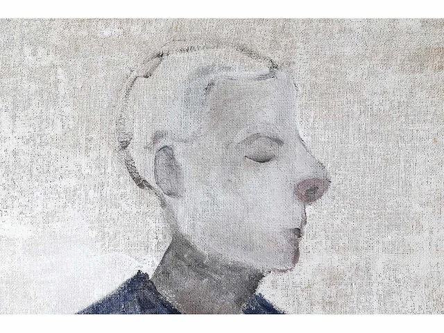 Marije gertenbach - personnages - olieverf op jute - afbeelding 3 van  6