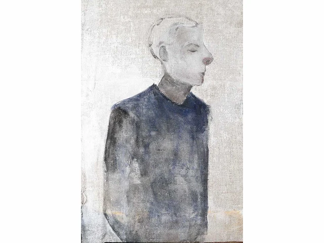 Marije gertenbach - personnages - olieverf op jute - afbeelding 4 van  6