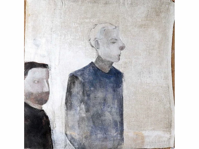 Marije gertenbach - personnages - olieverf op jute - afbeelding 6 van  6