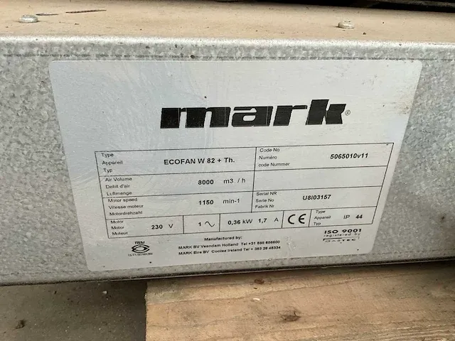Mark ecofan w 82 + th recirculatieventilator (4x) - afbeelding 9 van  11