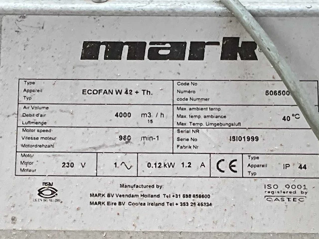Mark ecofan w42 diverse ventilatoren (3x) - afbeelding 6 van  6