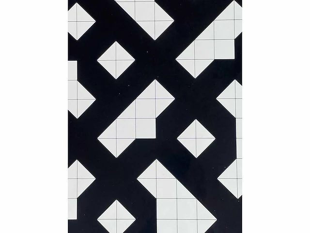Mark verstockt - geometrische compositie - zeefdruk - afbeelding 5 van  7