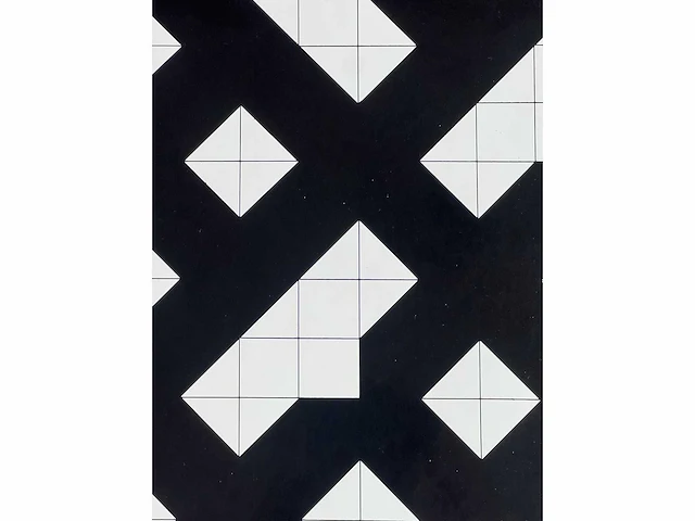 Mark verstockt - geometrische compositie - zeefdruk - afbeelding 6 van  7