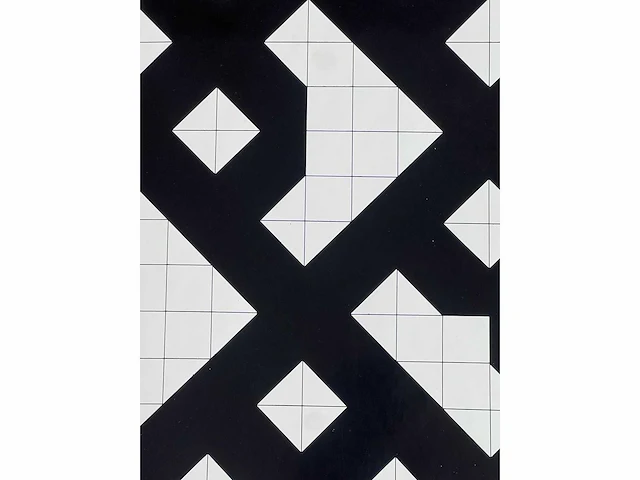 Mark verstockt - geometrische compositie - zeefdruk - afbeelding 7 van  7