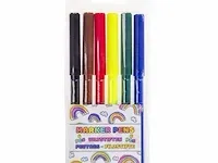 Markeerstiften set van 6 16x6x1cm 24 sets - afbeelding 1 van  1