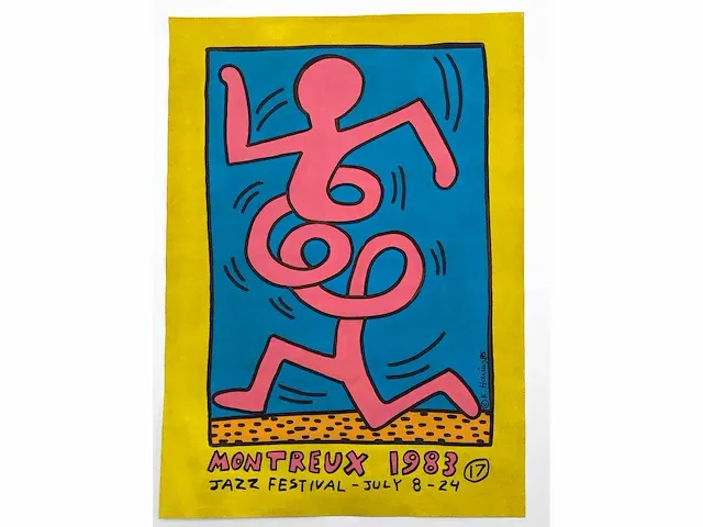 Markeringstekening, keith haring (toegeschreven aan) gedateerd 1983 - afbeelding 1 van  4