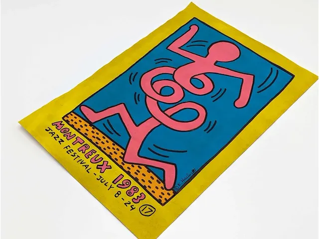 Markeringstekening, keith haring (toegeschreven aan) gedateerd 1983 - afbeelding 2 van  4