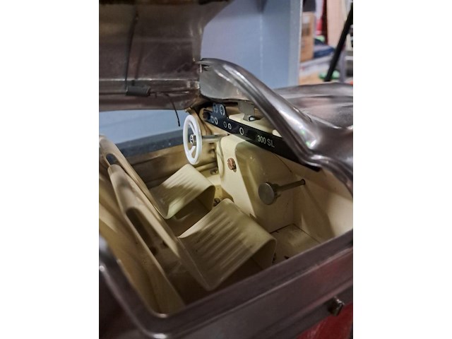Marklin metealen mercedes 300sl 1952 met certificaat 370mm nieuw in org. doos - afbeelding 5 van  8