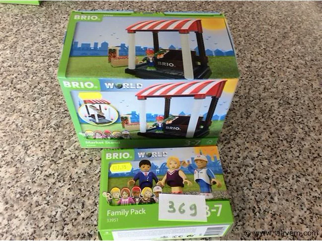 Marktstand + figuurtjes - afbeelding 1 van  2