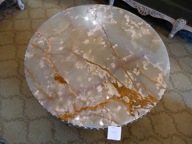 Marmeren salontafel - afbeelding 2 van  3