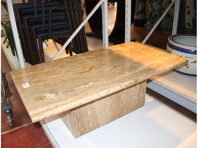 Marmeren salontafel - afbeelding 1 van  4