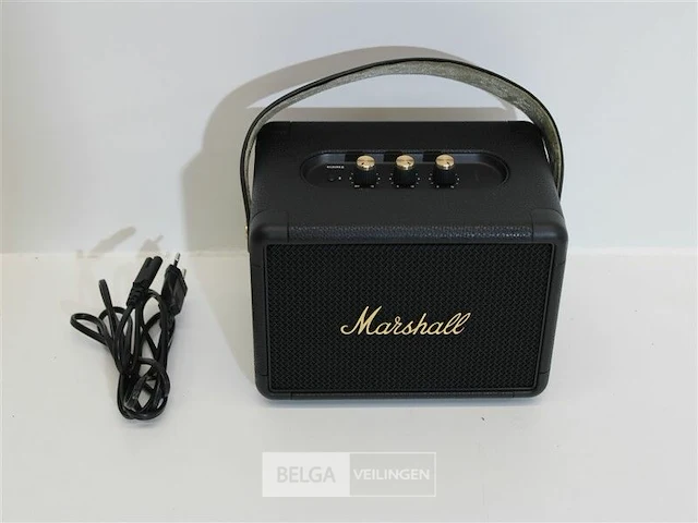 Marshall kilburn ii black & brass bluetooth speaker - afbeelding 3 van  4