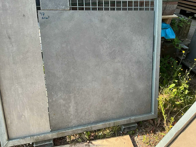 Marshalls concreta grigio scuro ret keramische tuintegel (8x) - afbeelding 1 van  4