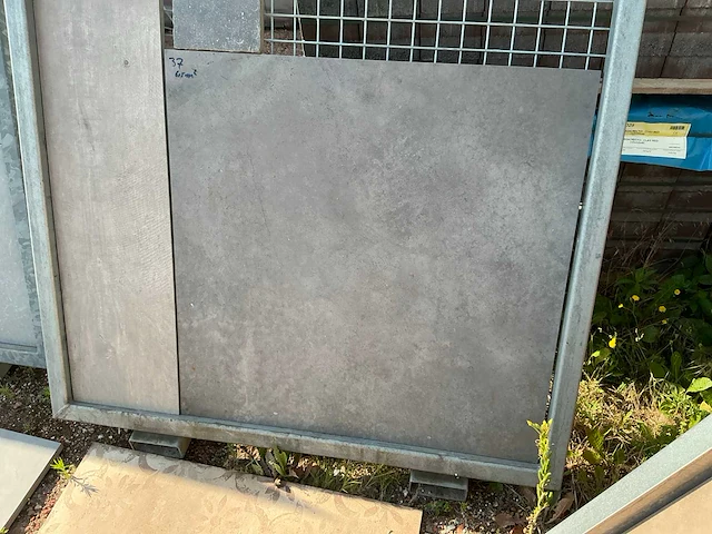 Marshalls concreta grigio scuro ret keramische tuintegel (8x) - afbeelding 2 van  4