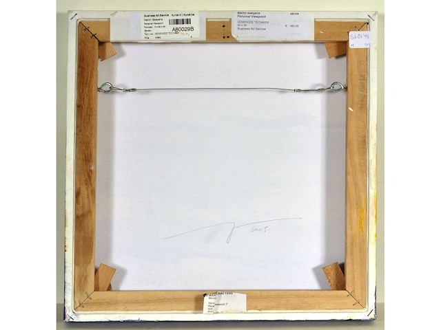 Martin baeyens - personal viewpoint - acryl op doek - 40x40 cm - 2005 - afbeelding 3 van  13