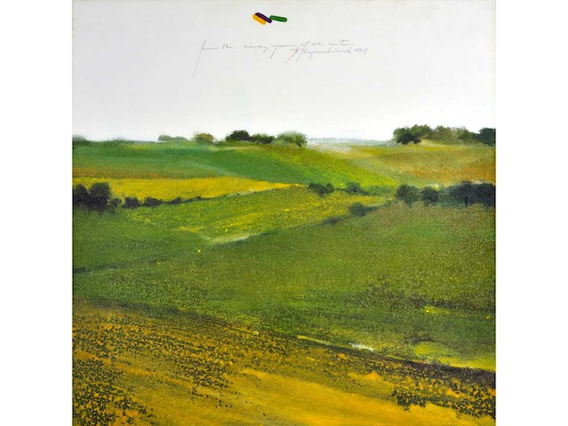 Martin baeyens - regeneration xxii - acryl op doek - 50x50 cm - 2005 - afbeelding 1 van  12