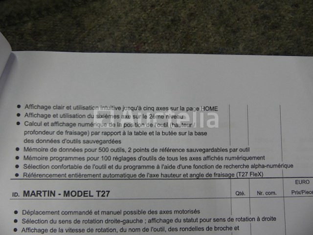 Martin t27 flex kantelas freesmachine - afbeelding 23 van  30