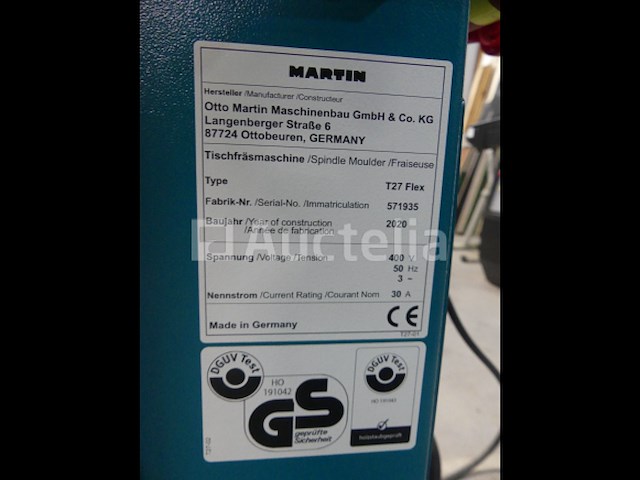 Martin t27 flex kantelas freesmachine - afbeelding 24 van  30
