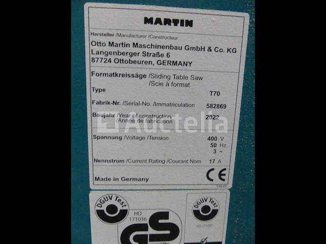 Martin t70 cnc formaat zaag - afbeelding 14 van  22