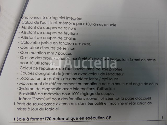 Martin t70 cnc formaat zaag - afbeelding 22 van  22