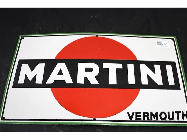 Martini emaille bord - afbeelding 2 van  2