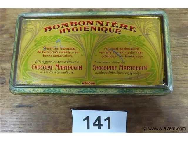 Martougin chocolade 11x20x3cm - afbeelding 2 van  3