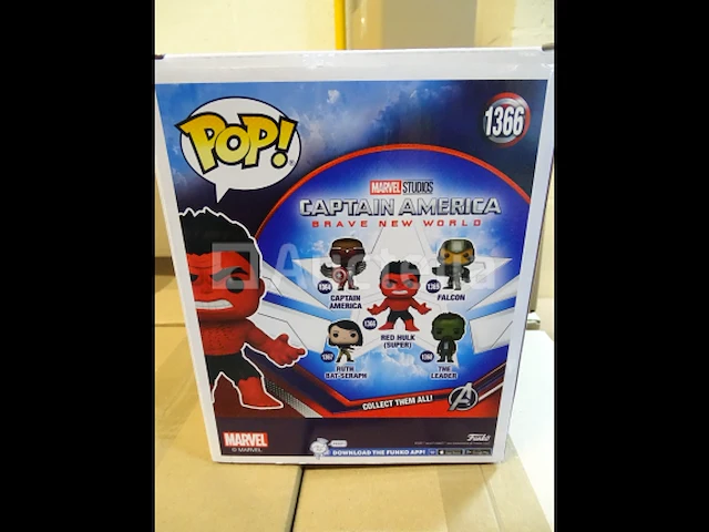 Marvel pop: captain america: brave new world - red hulk pop #1366 funko - afbeelding 3 van  4