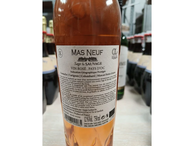 Mas neuf sage & sauvage rosé 2018 12% - afbeelding 5 van  5