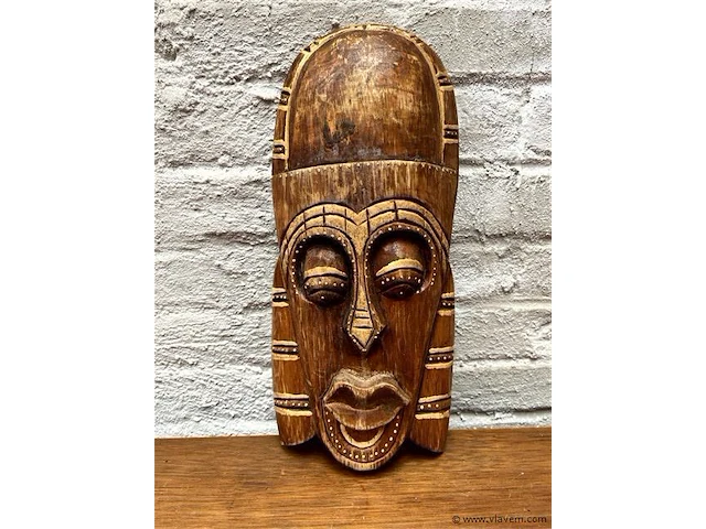 Masker afrika h:33x14cm - afbeelding 1 van  1