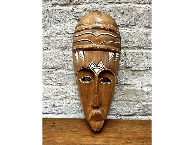 Masker afrika h:33x14cm - afbeelding 1 van  1