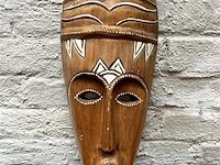 Masker afrika h:33x14cm - afbeelding 1 van  1