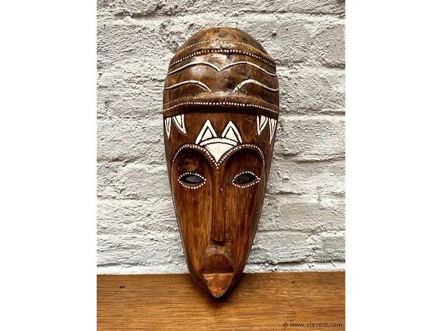 Masker afrika h:33x14cm - afbeelding 1 van  1