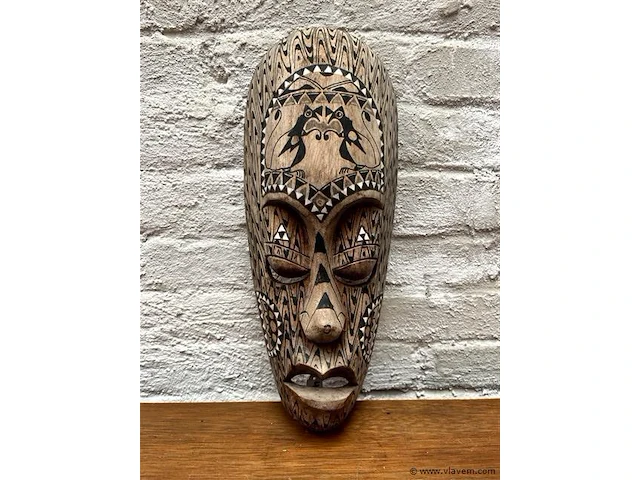 Masker maleisie h:35x14cm - afbeelding 1 van  1