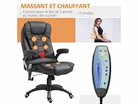 Massage en verwarmde bureaustoel - afbeelding 4 van  6