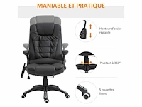 Massage en verwarmde bureaustoel - afbeelding 5 van  6