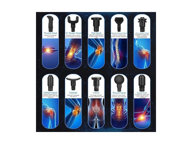 Massage gun - 30 speed modus - afbeelding 2 van  5