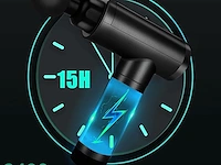 Massage gun - diepe spierontspanning en herstel - ideaal voor sporters en ontspanning - meerdere opzetstukken en snelheden - krachtig en stil design - draadloos en oplaadbaar voor flexibel gebruik - afbeelding 2 van  5
