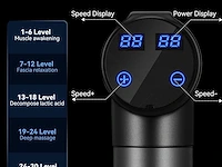 Massage gun - diepe spierontspanning en herstel - ideaal voor sporters en ontspanning - meerdere opzetstukken en snelheden - krachtig en stil design - draadloos en oplaadbaar voor flexibel gebruik - afbeelding 5 van  5