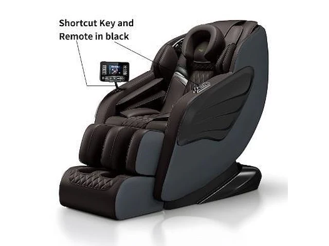 Massage zetel bruin zwart - afbeelding 1 van  2