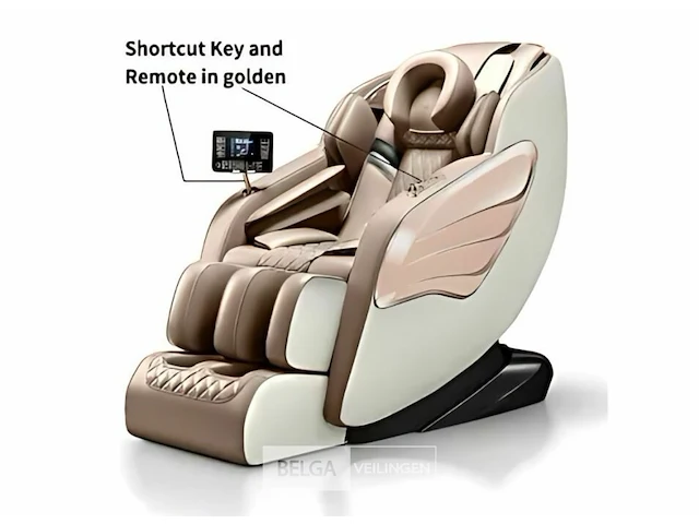 Massage zetel kleur bruin - beige - afbeelding 1 van  5