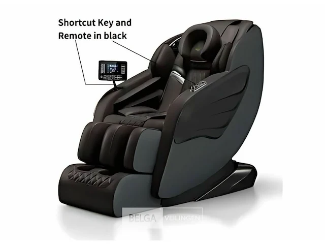 Massage zetel kleur bruin - zwart - afbeelding 1 van  5